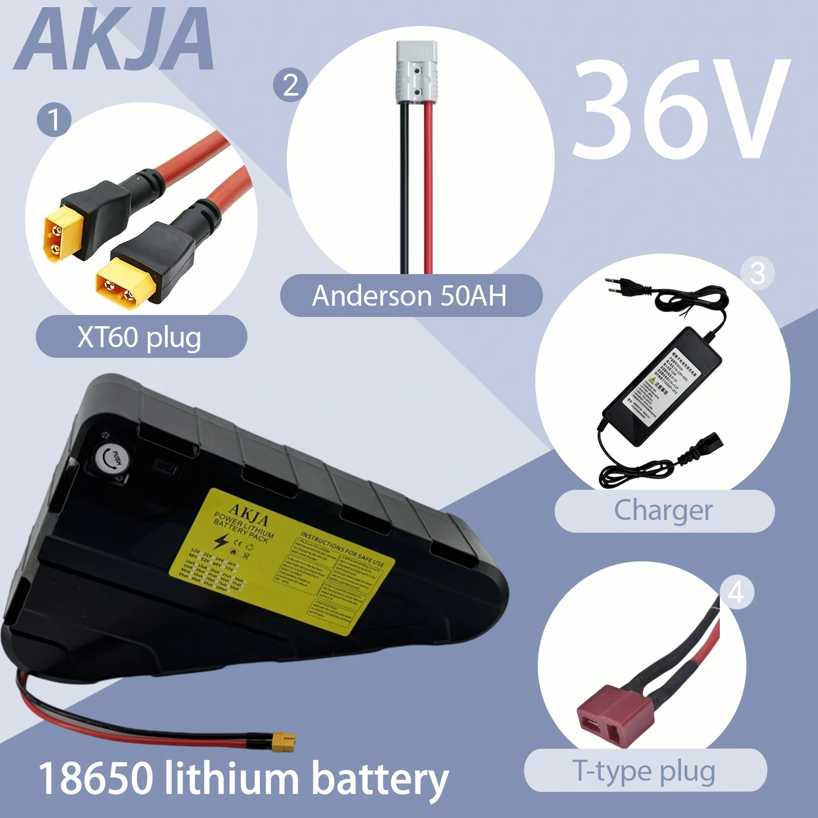 

Air express, Hailong triangular battery, 48V60AH large capacity waterproof hard shell battery pack, 350W500W550W1000W