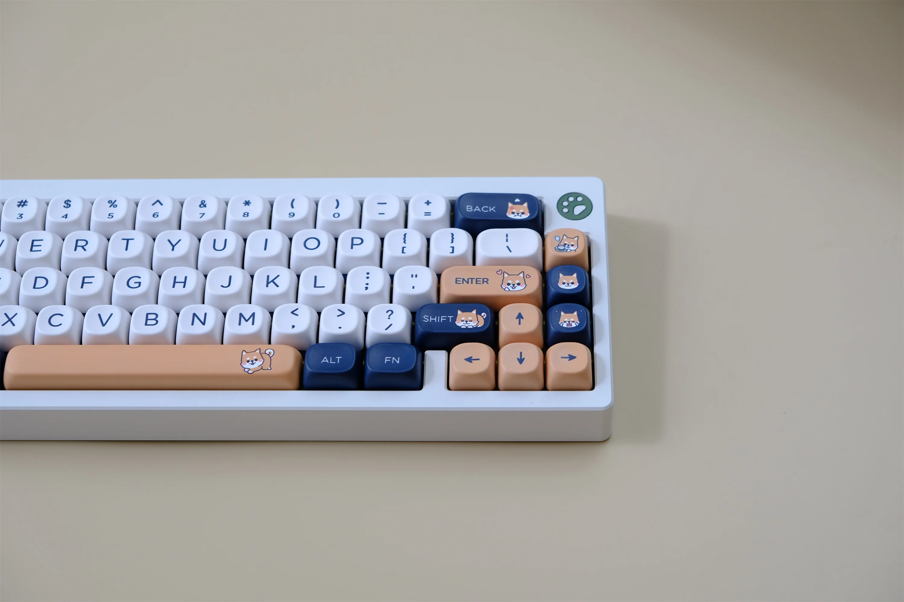 Dog 132 Keys Keycaps Set PBT Material MOA Profile DYE-SUB Keycap Wooting Personalized For CHERRY MX Switch Mechanical Keyboard