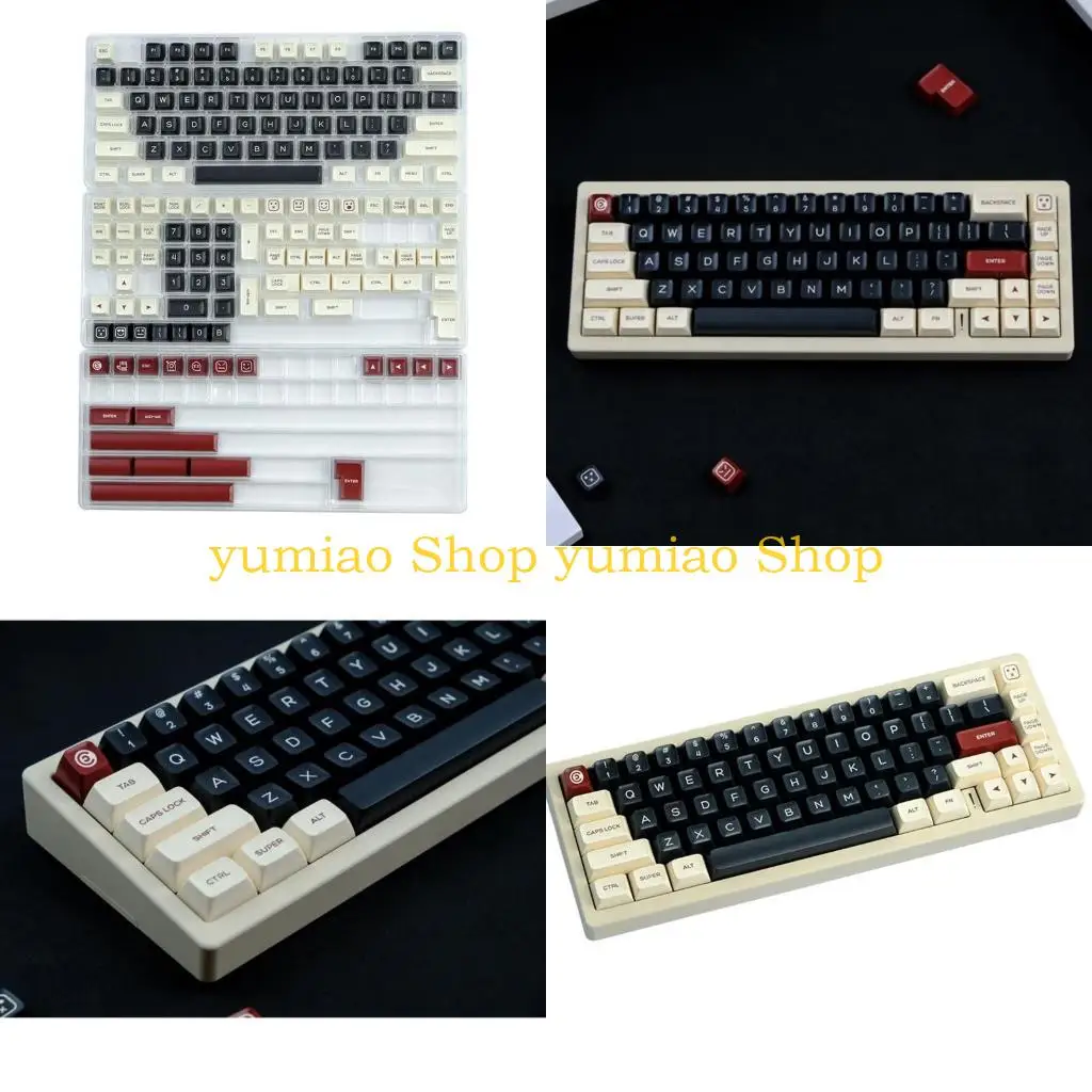 587B 160 Keys Bow PBT Keycaps SA Profile PBT Double Shot DIY Keycaps for 64 68 96 980 104 Gaming Mechanical Keyboard