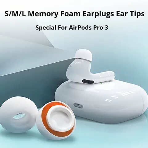 1 Pair Memory Foam For Airpods Pro 3rd Gen Ear Tips Liquid Silicone Ear Plug Buds Earphone Earplugs for Apple Airpods Pro 3