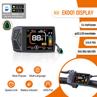 EKD01 Bluetooth Navigation Display 8 Languages LCD Ebike Computer For BAFANG Motor Kit Intelligent Controller UART CAN Protocol