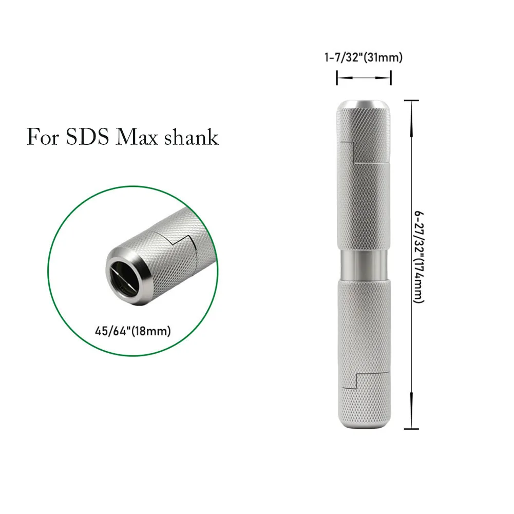 1pc Round Shank For SDS MAX Quick Release Extension Rod Extension Adapter For Drive Wrench Rotary Hammer Drill Power Tool