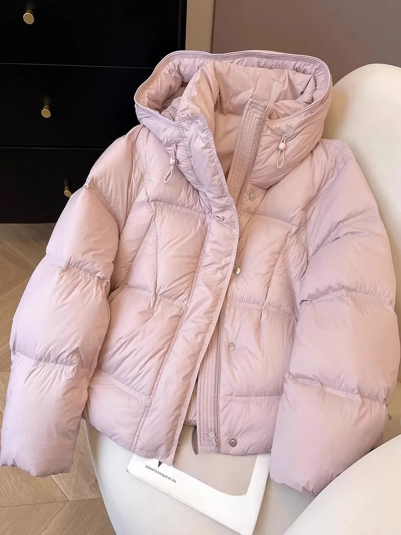 

Korean Sle Loose Hooded Cotton Jaet Women's Winter Warm Casual Slimming Age-Defng Versatile New Faion Outerwear