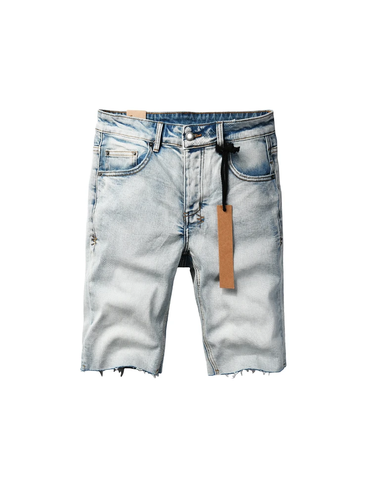 

Винтажные повседневные художественные джинсы American High Street orts Destructed прямые джинсы со средней талией для молодых мужчин