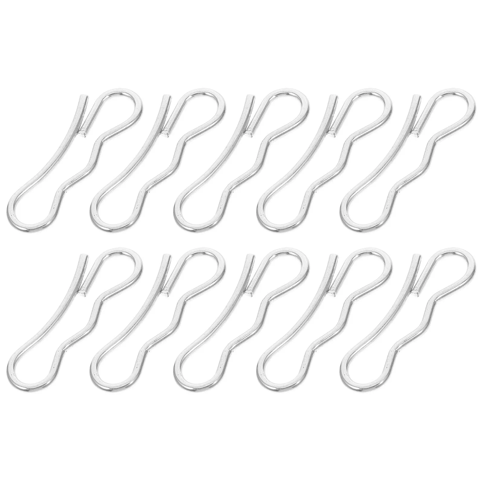 

10Pcs Cotter Pins Metal Universal for Snow Blower and Lawn Mower Secure Fastening Replacement Set Heavy Duty Bow Tie Locking