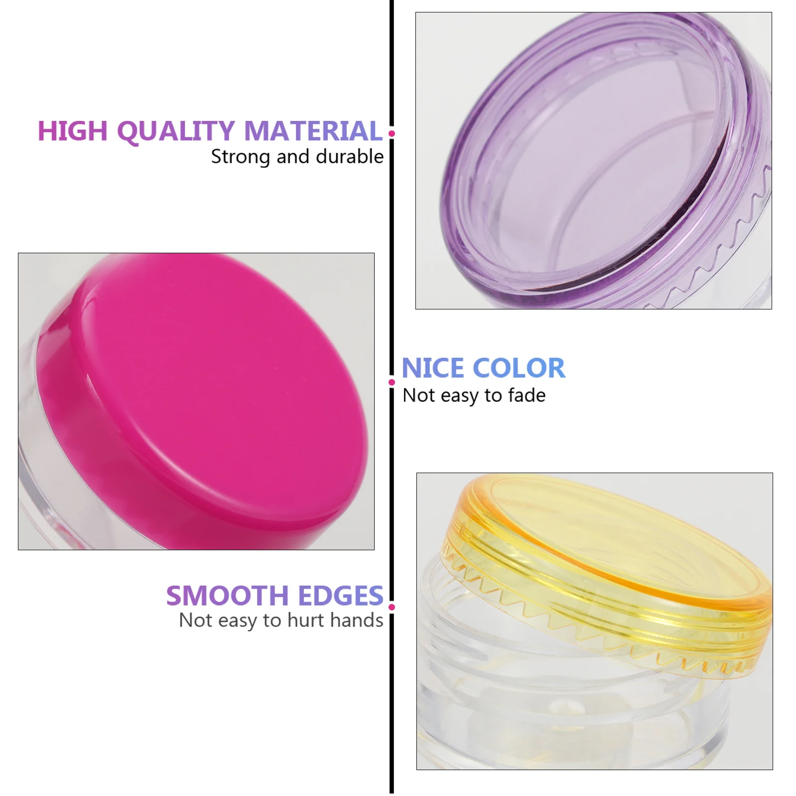 

44Pcs 5G Plastic Cream Containers Empty Pots for Shampoo Lotion Travel Storage Creams Container Cosmetics Jars