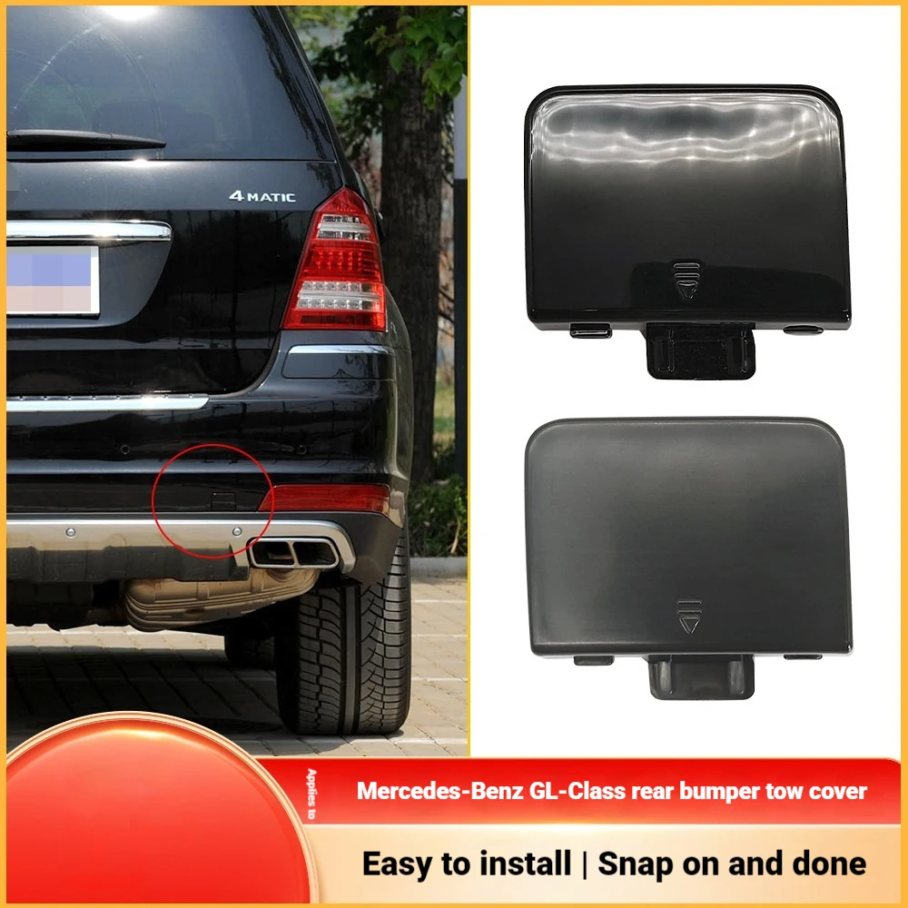 For 09-11 Mercedes Benz GL-Class W164 Rear Bumper Trailer Cover Tow Hook Cover 1648855023