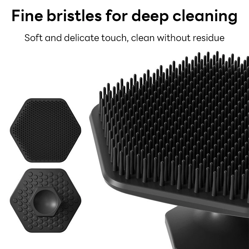 Gezichtsscrubber Zachte siliconen gezichtsreinigingsborstel Gezichtsexfoliator Mee-eter Acne Porie Pad Gezichtswas Draagbaar voor vrouwen Man