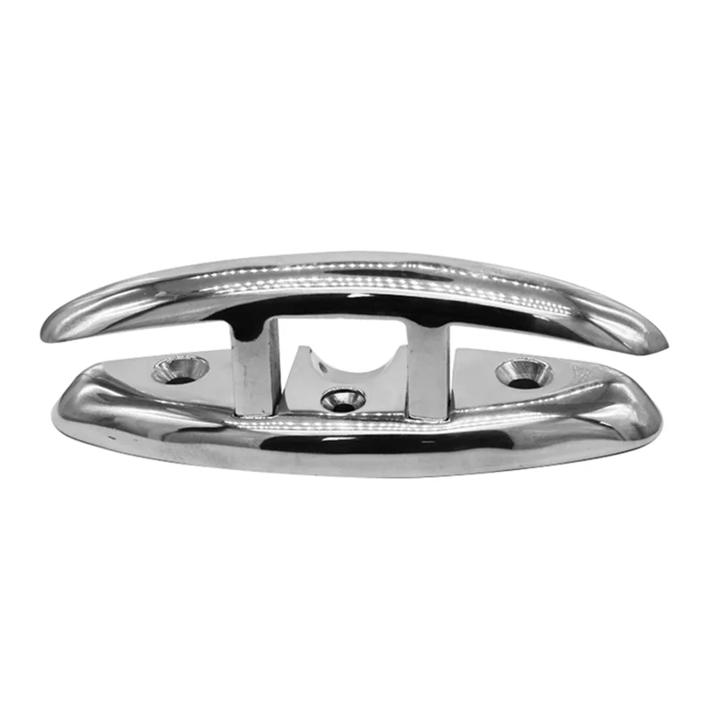 

RA-6 Inch Marine Grade Boat Stainless Steel 316 Folding Pull Cleat Dock Deck Hardware Wire Rope Cleat for Marine