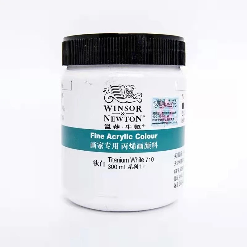 Authentic Winsor Newton Artist Acrylic Paints High-capacity 300ml Wall Stone Shoe DIY Hand Painting Fluorescent Acrylic Pigments