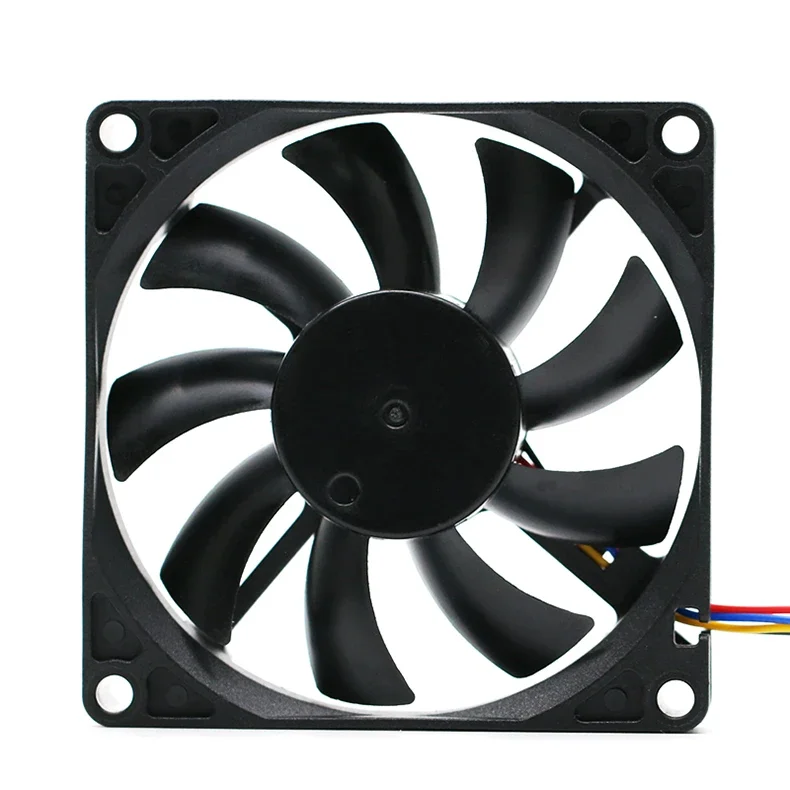 DC 12V high air volume 80MM dual ball temperature control ultra-thin amplifier monitor chassis CPU cooling fan 80x80x15mm