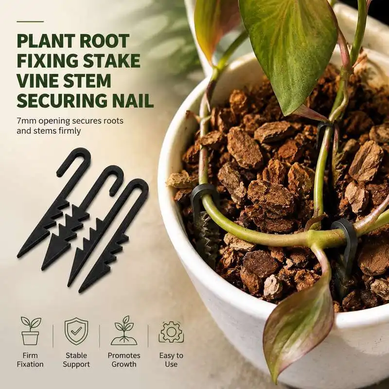 7mm Opening Plant Root Fixing Stake Vine Stem Securing Nail Garden Plant Support Pin