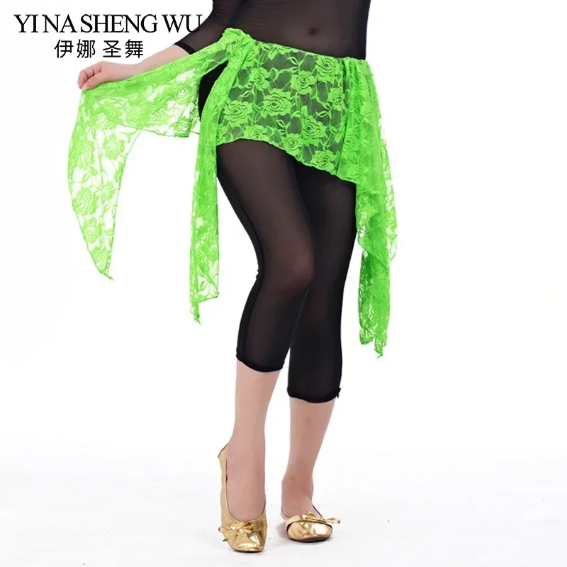 새로운 댄스 연습 레이스 스커트 벨리댄스 의류 벨리댄스 힙 타월 허리 힙 벨트 트레이닝 의류