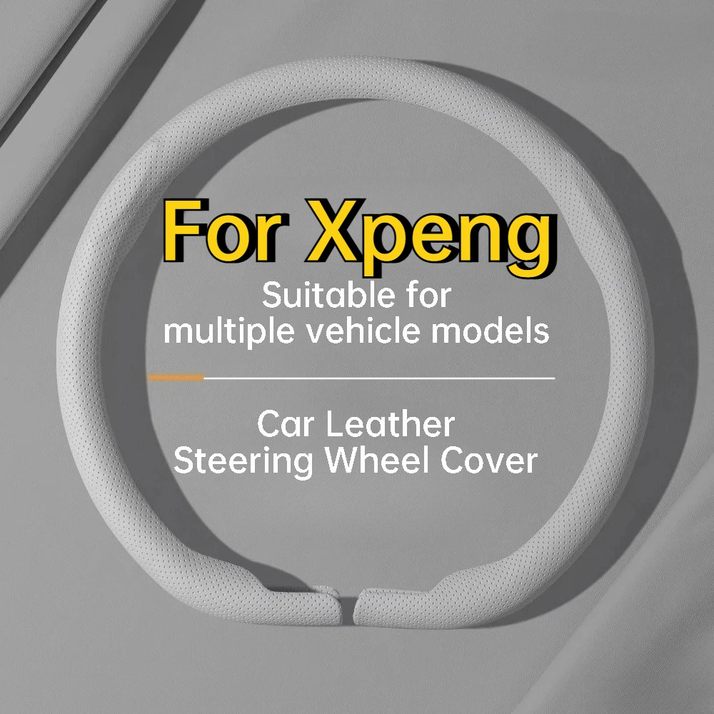 For Xpeng Mona M03 P7 G9 G3 P5 P7i G3 Ultra-thin Nappa Leather All Season Anti-slip Steering Wheel Cover Interior Accessories