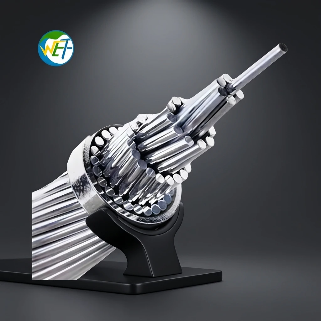 Wolf ACSR Cable Stranded Overhead Aluminum Conductor Steel Reinforced Industrial Power Uninsulated High Voltage 35kV 16A Rated