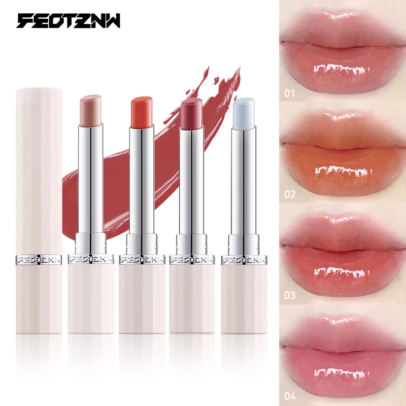 Feotznw Essential Oil Moisturizing, anti-wrinkle and color-changing Lipstick, with a moisturizing, water-like glow,Lip balm