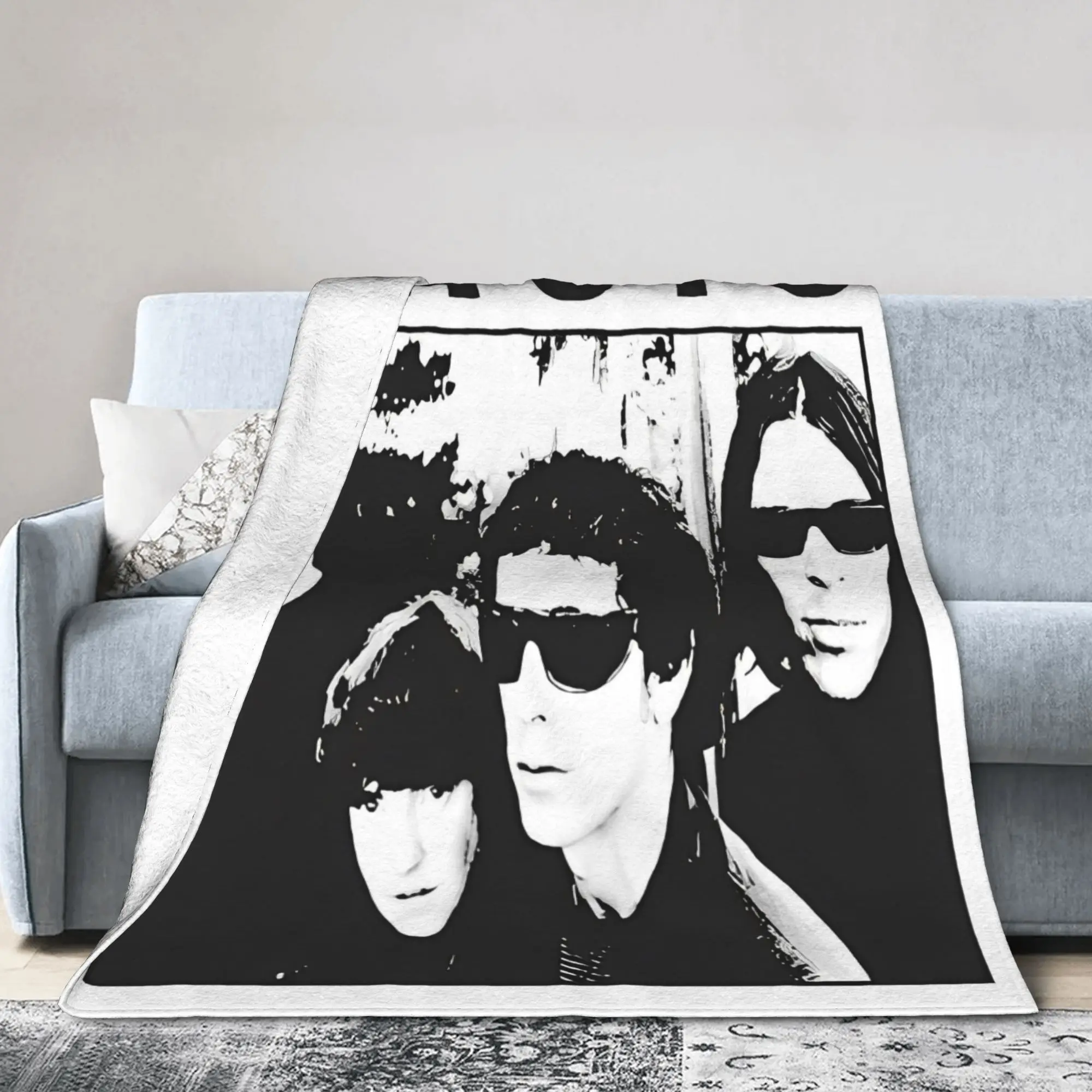 O-Oasis Music Band Fleece Throw Blankets  Blankets for Bed Bedroom Ultra-Soft Bedspread