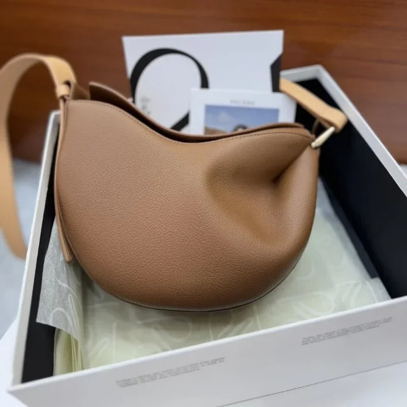 Neue französische Erbsentasche 2026 für Damen – kleines Design, Unterarm- und Einzelschulter-Ledertasche