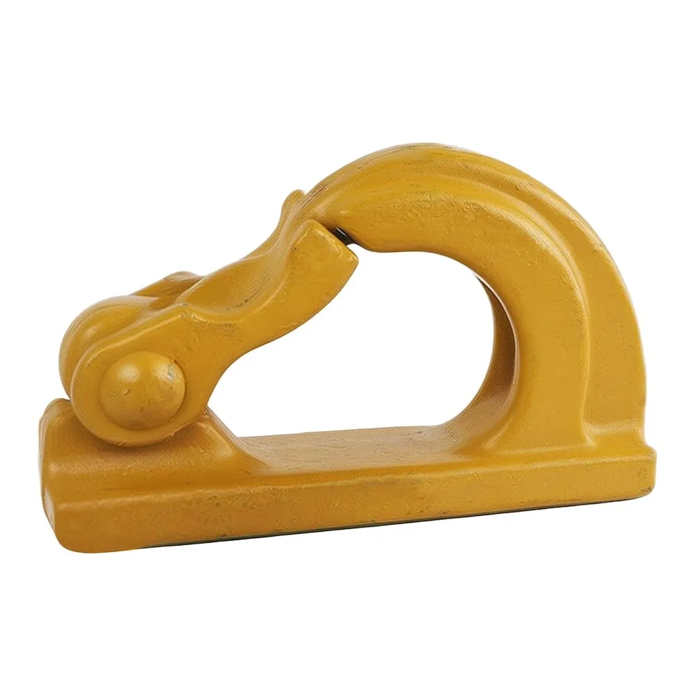1PCS Paint-Coated Cast Steel Weld On Hook Bucket For Excavator Lifting Hoist Attachment Heavy-Duty Construction Hardware