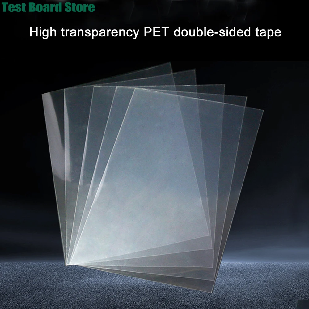 1Pce DIY refrigerator sticker A4 high transparency seamless PET double-sided tape refrigerator