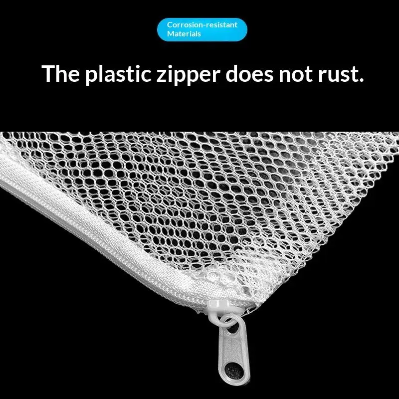 Aquarium Filter Net Bags Reusable Fine Filter Media Bags With Zipper For Aquarium Filtration Bio Ball Carbon Isolation Storage view 5