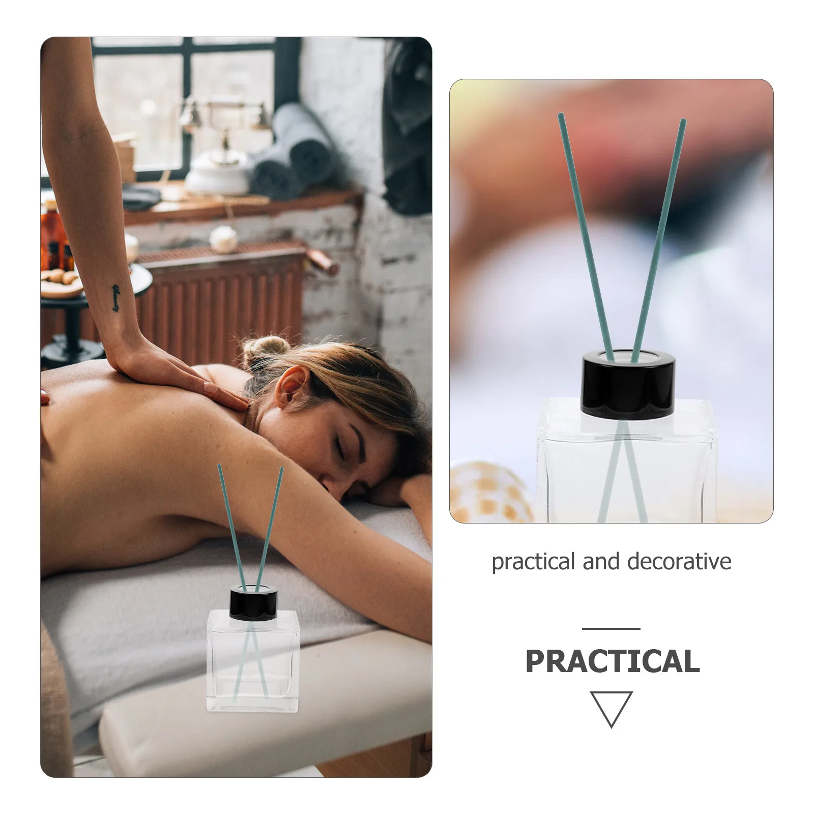 

100Pcs Essential Oil Diffuser Stick Aroma Diffuser Sticks for Dispenser Home Decorative Scent Enhancer