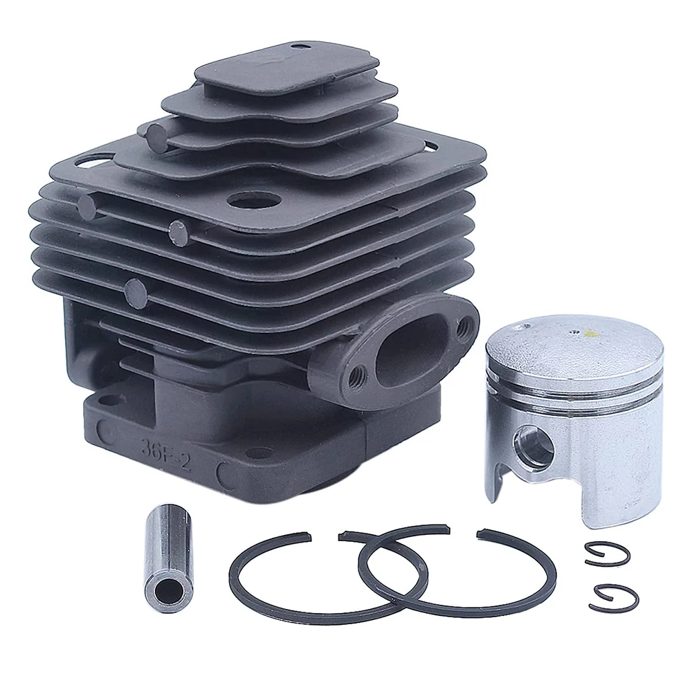 Juego de reconstrucción de pistón de cilindro de 36mm para Mitsubishi TU33 TB33 TL33 para cortacésped chino BC330 BG330 con bujía para