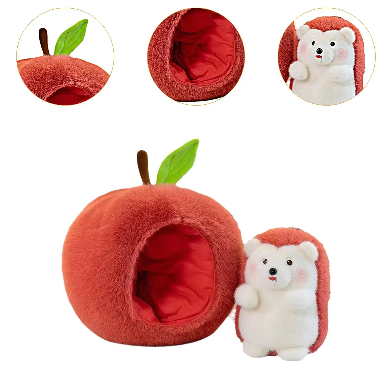 Riccio bambola di peluche decorazione camera da letto bambola staccabile adorabile realistico creativo morbido giocattolo che abbraccia per neonati bambini adulti bambini