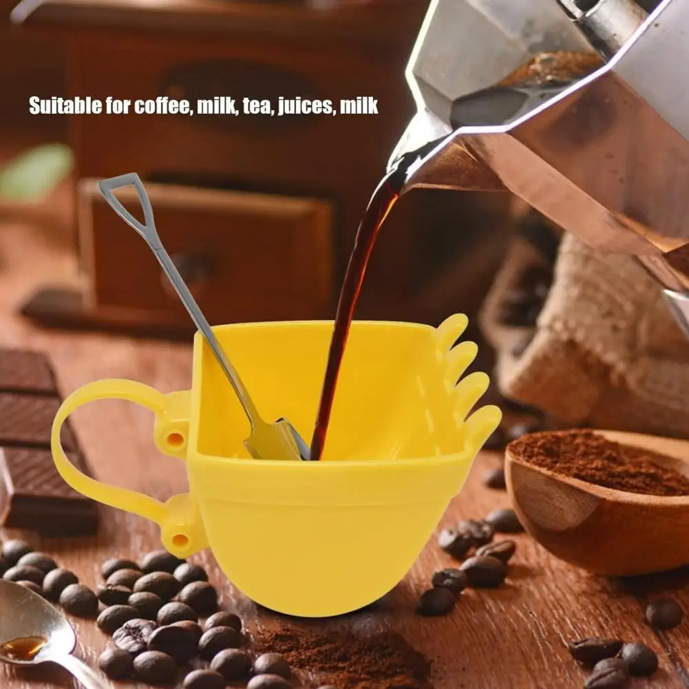 Excavator Bucket Tea Cup Excavator Bucket Cup Set with Stainless Steel Shovel Spoon Fun Coffee Mug Tea Cup Combo for Kitchen