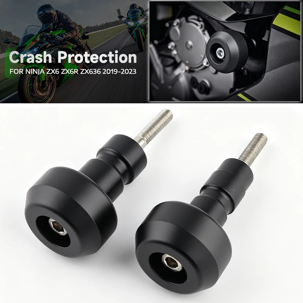 Frame Sliders Crash Protector For Kawasaki ZX6R ZX-6 R Ninja 636 ZX-636 2019 - 2023 Motorcycle Accessories Falling Protection