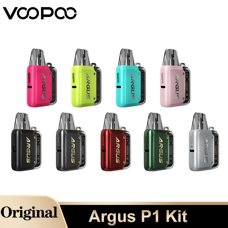 Voopoo Argus ชุด P1บุหรี่ไฟฟ้าแบบเดิม20W 800mAh แบตเตอรี่บุหรี่ไฟฟ้า2ml Argus พ็อดคาร์ทริดจ์0.7ohm/1.2ohm