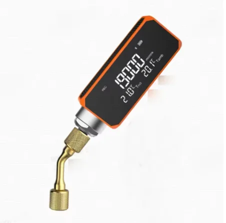 VGW Micro Vacuum Gauge Refrigeration Maintenance Precision Measuring Instrument Three Way Valve Bending Adapter