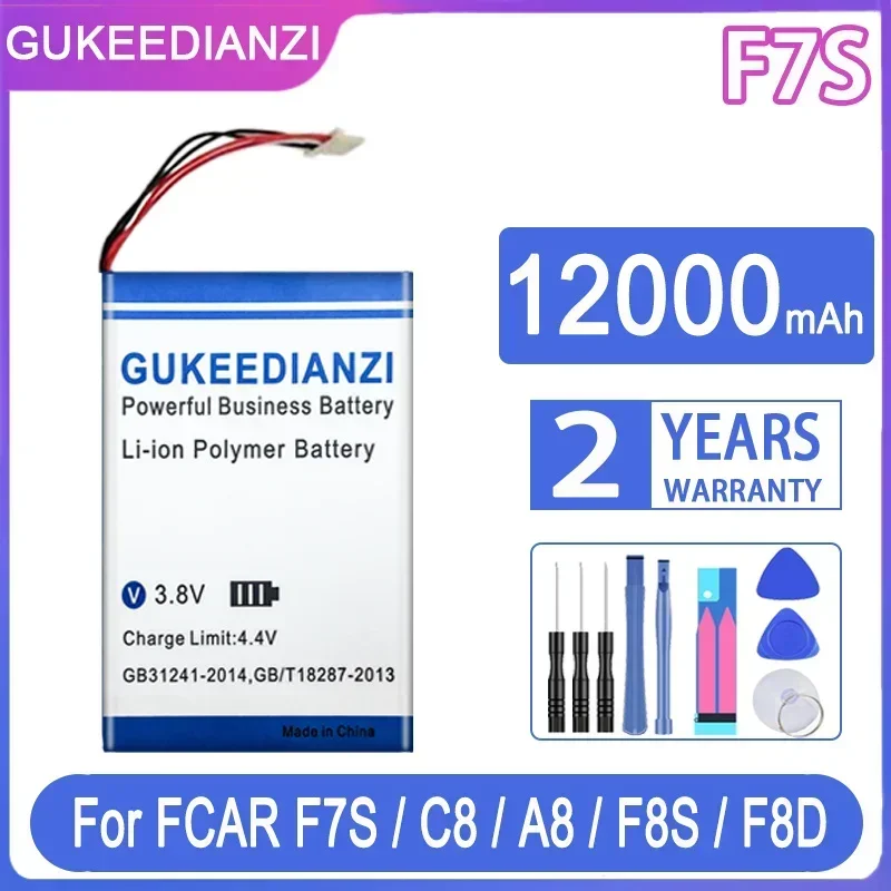 

Сменный аккумулятор GUKEEDIANZI 12000 мАч для FCAR F7S F8S F8D C8 A8