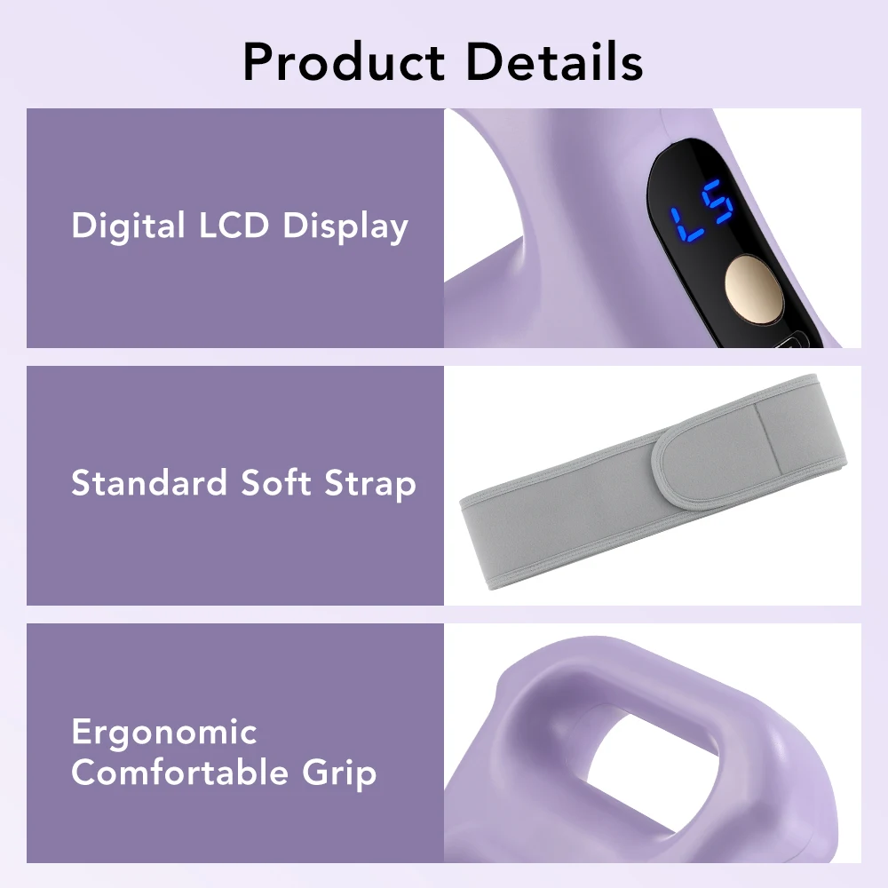 Professioneller Wiederaufladbarer Vibrations-Fettverbrennungs-Massagering für Körperfaszien, Taille und Bauch zur Gewichtsreduktion und Muskelentspannung – Detail 6