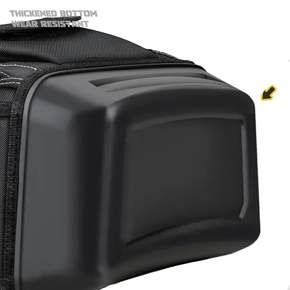 New High Quality Heavy Duty Canvas Tool Backpack Tool Bag Multi-pocket Plastic Bottom for Electrician Woodworker Tool Bag