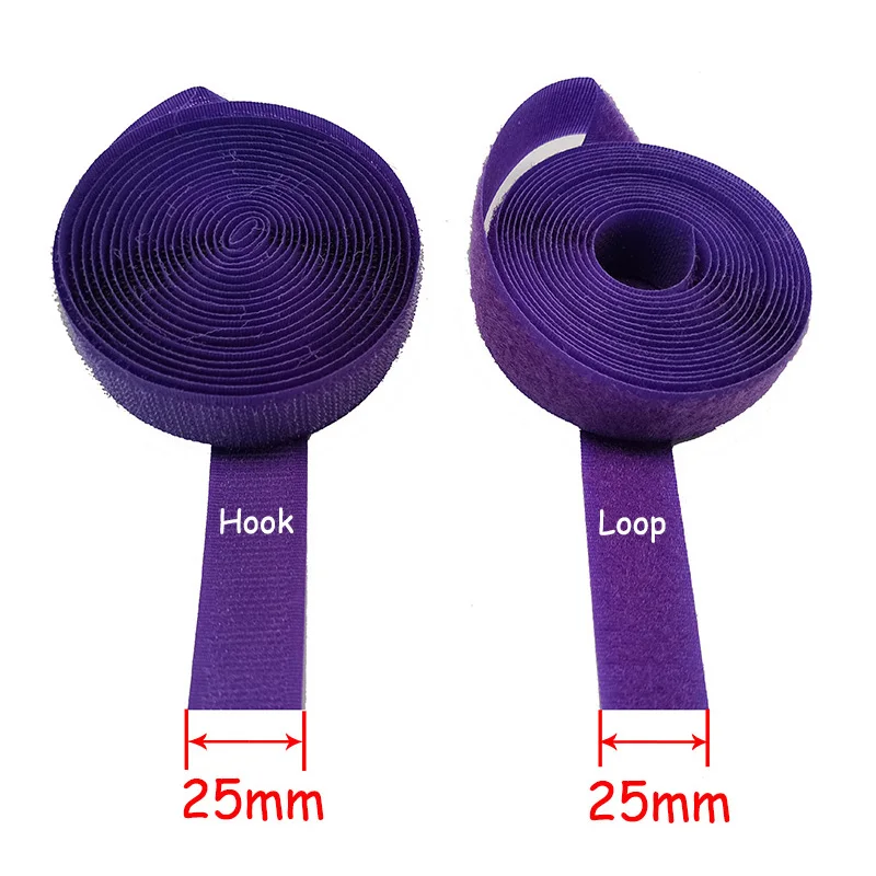 1\'\'/25mm Hook And Loop Fastener Tape NO Self Adhesive Fastener The Hooks Sewing Accessories DIY Craft No Glue 1M/24M