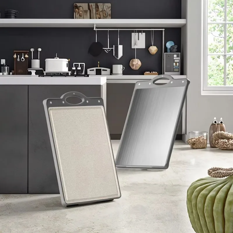 

Double-sided fruit thickened household ebony stainless steel plastic food grade antibacterial mildew-proof solid chopped