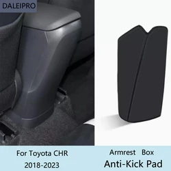 Car Rear Armrest Box Anti-Kick Pad For Toyota CHR CH-R 2018 2019 2020 2021-2023 Microfiber Leather Protective Cover Accessories
