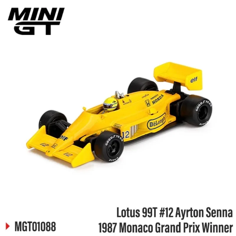 MINI GT 1:64 ايرتون سينا 1984 1987 موناكو جراند بريكس 1988 1991 الجائزة الكبرى اليابانية الفائز سبيكة نموذج سيارة لعبة هدية
