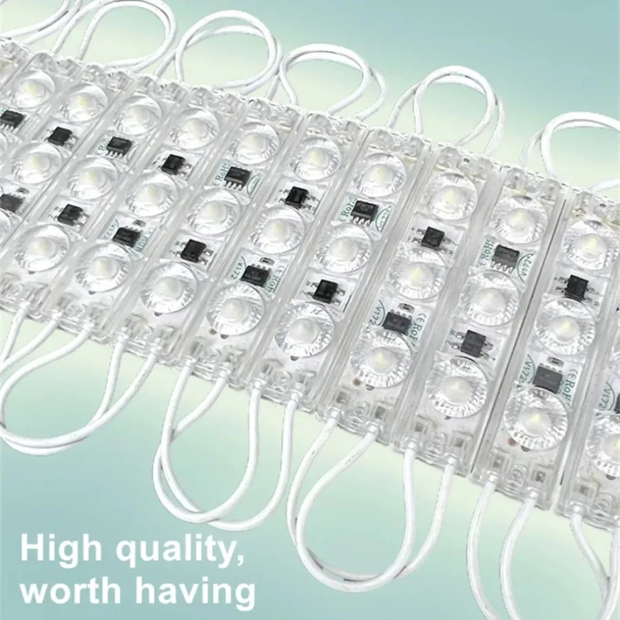 20PCS 220V Highlight Led Module Waterproof Foldable COB Light Strip Backlight Shop Banner Luminous Character Outdoor Decoration