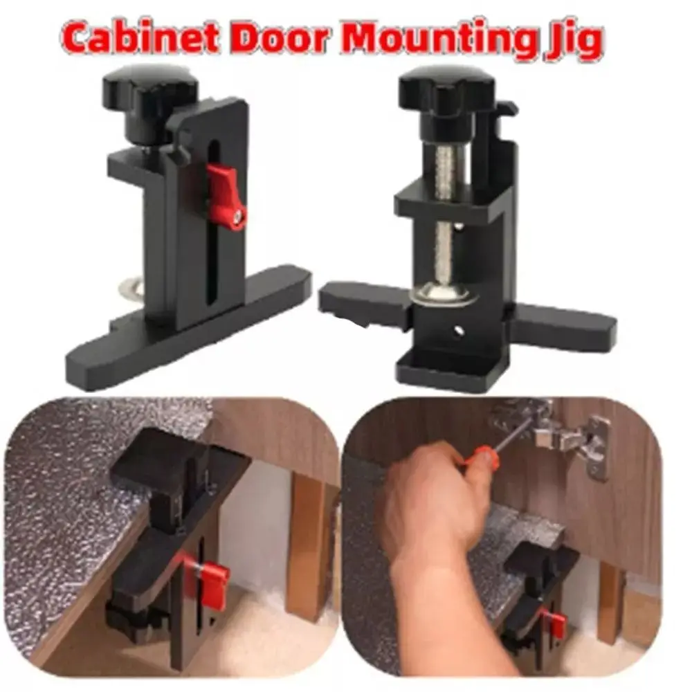 Aluminum Alloy Cabinet Door Mounting Jig Adjustable Support Arm High Quality Cabinets Frame Install Clamp Professional