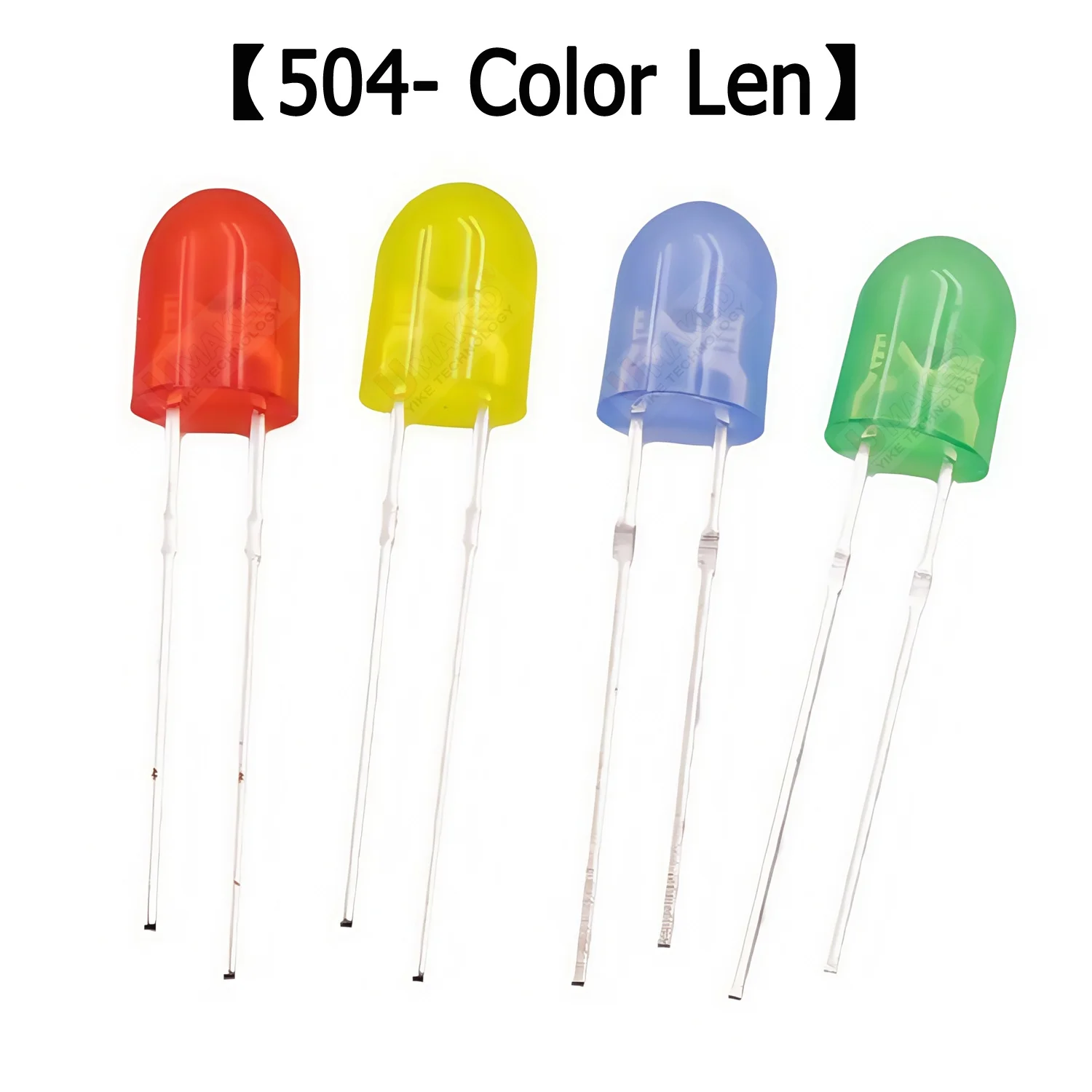 1000pcs 504 Oval color len LED Emitting Diode Lamp 504 Red Green Blue Yellow Color Indicator DIY Low Power Consumption DIP light