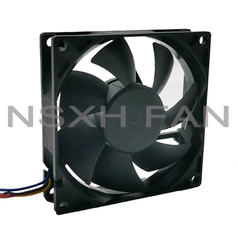 Quatro fios controle de temperatura PWM alto vento Chassis CPU Fan, CHB8012ES-AP 8020, 8cm, 12V, 0.44a, novo, original