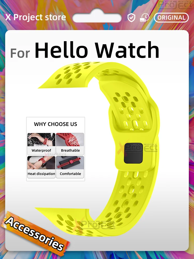 For Hello Watch 3 pro plus Strap Silicone Breathable H14 H13 Ultra Smart Watch H12 PRO Smartwatch Sport Band Waterproof Bracelet