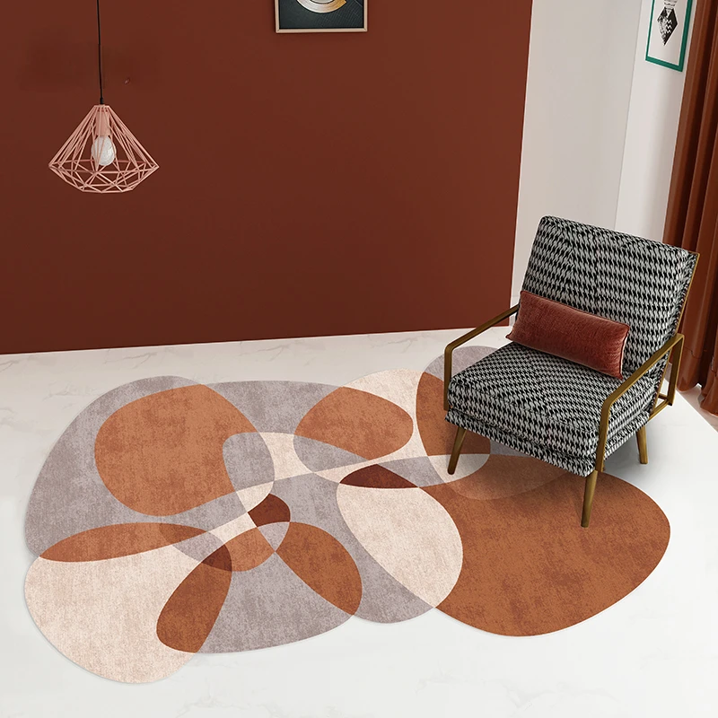 

Nordic Creative Irregular Carpets Modern Living Room Rugs Large Area Bedroom Decor Carpet Simplicity Study Cloakroom Lounge Rug