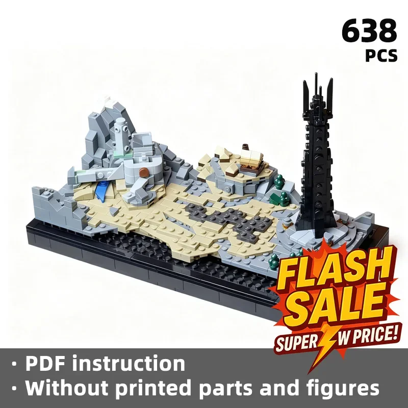 

Строительство эпической легенды, блоки материка 1225, подарок на Рождество и Новый год, специальное издание, фильм «Кольца»