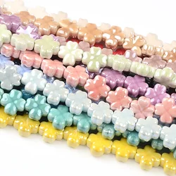12mm New Four-leaf Clover Colorful Ceramic Beads Bracelet Fashion Jewelry Accessories DIY Pendant Making