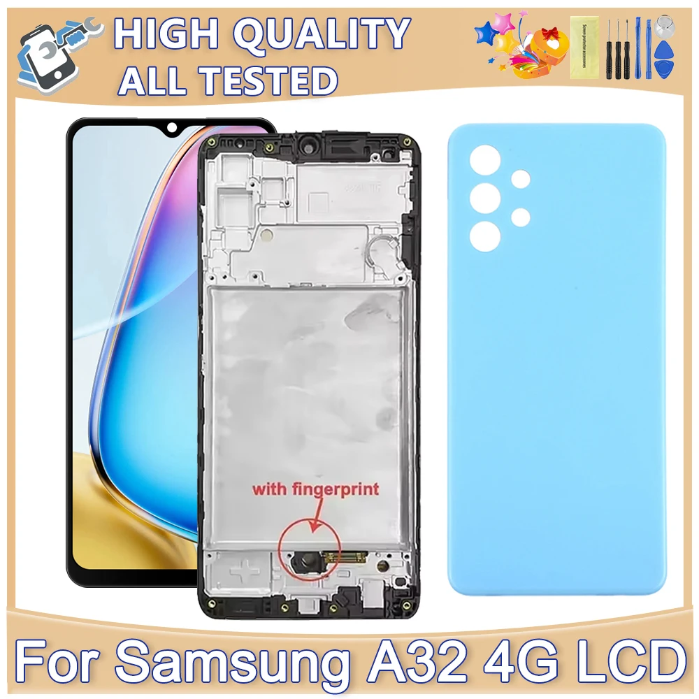 OLED Tested For Samsung Galaxy A32 4G LCD Display Touch Screen For Samsung SM-A325F SM-A325M LCD Display Department