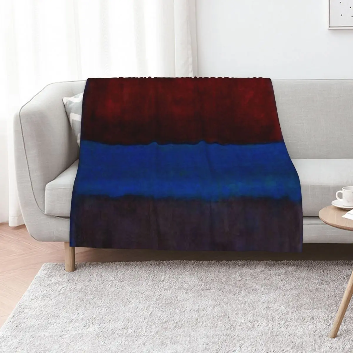 Mark Rothko | No. 61 (Rust and Blue) Throw Blanket for sofa Weighted Hair Multi-Purpose Soft Blankets