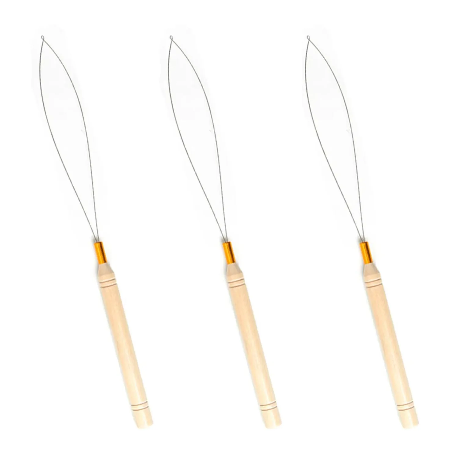 micro rings loop tool loop threader pulling needle used with hair plier and beads for human hair feather extension tools